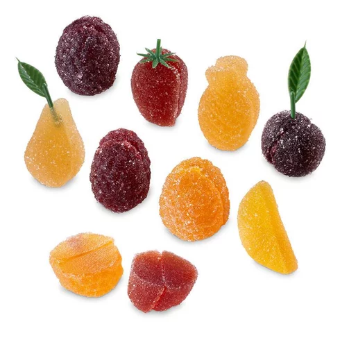 Pâtes de fruits forme fruits