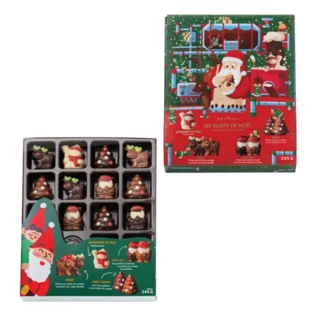 Boite 19 personnages de Noël praliné