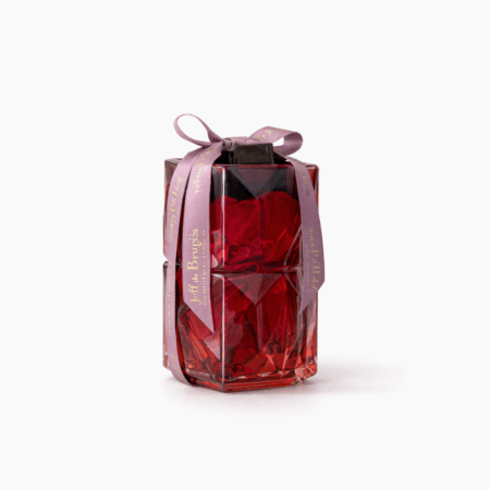 Vase Carré Rouge avec 150g de chocolat