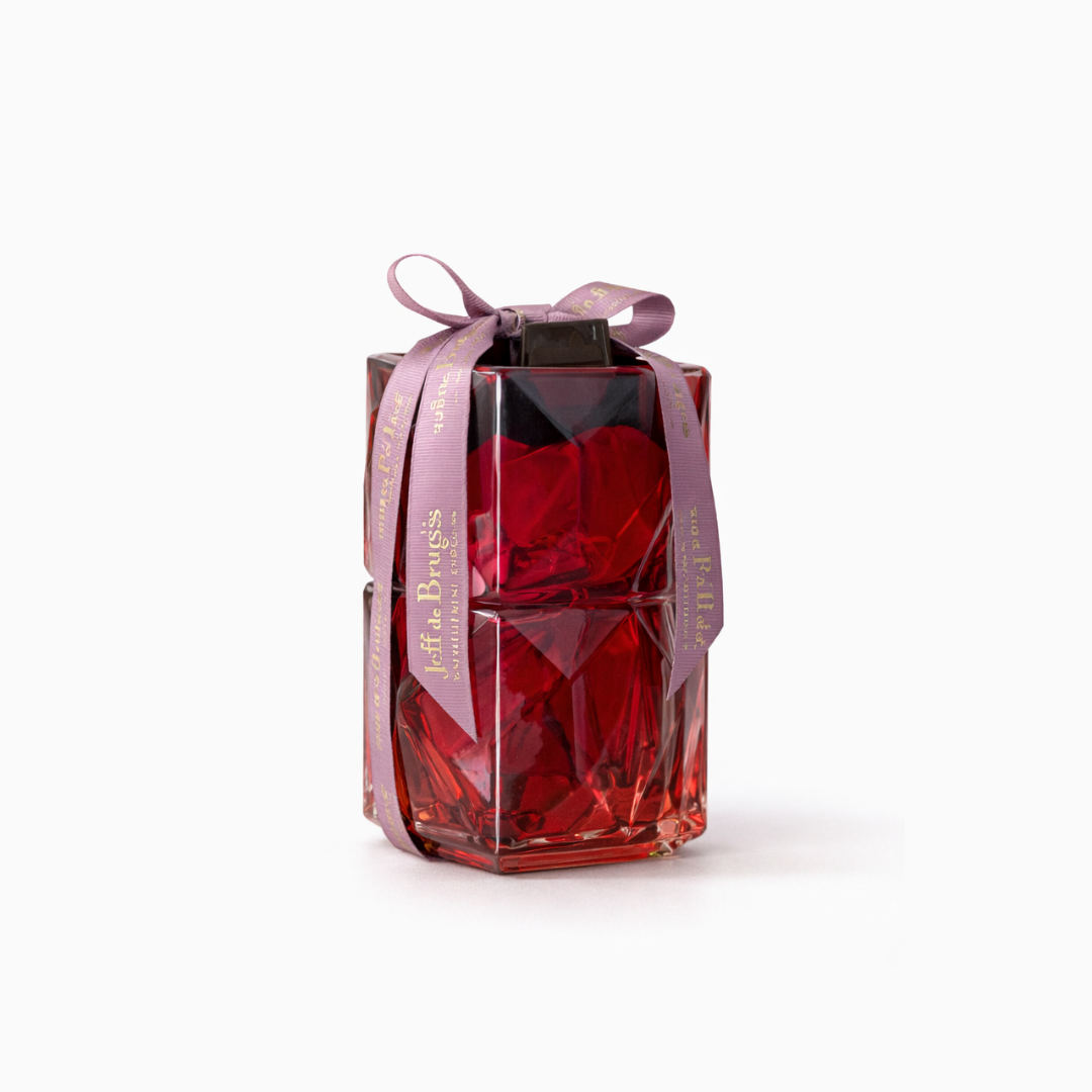Vase Carré Rouge avec 150g de chocolat