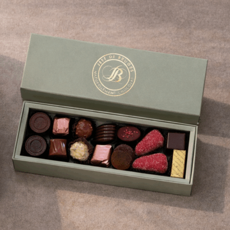 Boite Vert eau  avec 200g de chocolat