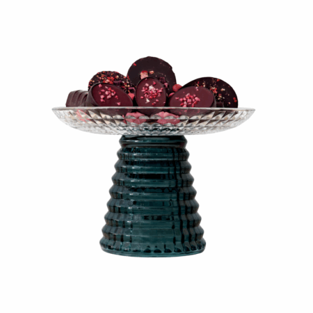 Mini Coupe Pied Strié Vert - Gm avec 200g de chocolat