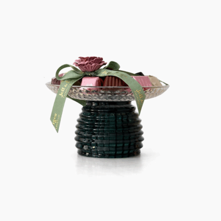 Mini Coupe Pied Strié Vert - Pm avec 200g de chocolat