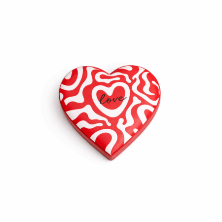 Boite Cœur Love 12cm avec 300g de chocolat