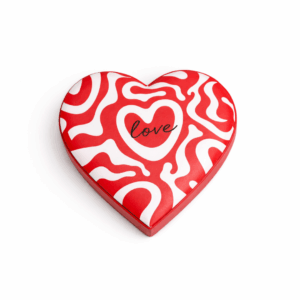 Boite Cœur Love 15cm avec 400g de chocolat