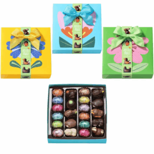 Petite boite fleur chocolats de Pâques 300g