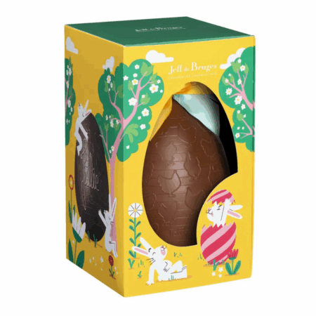 Oeuf en chocolat au lait garni - 17 cm